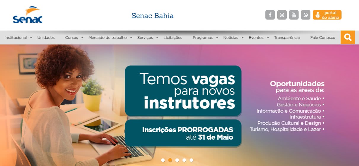 SENAC Salvador 2022 → Inscrições e Vagas para Cursos Gratuitos EaD