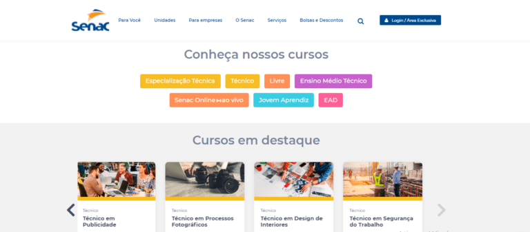 SENAC Piracicaba 2022 → Inscrições e Vagas para Cursos Gratuitos EaD